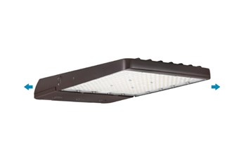 25,300 Lumen Max - 150 Watt Max - Wattage and Color Selectable LED Parking Lot Fixture with Adjustable Beam Angle and Photocell Watts 100-120-150 - Kelvin 3000-4000-5000 - Type III, Type IV and Type V - Sabre Series Mounting Hardware Sold Separately - 120